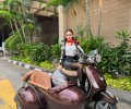 Beauty Meets Classic Style: Miss Grand Indonesia Walks the Red Carpet with Scooter99 Vespa Sidecar